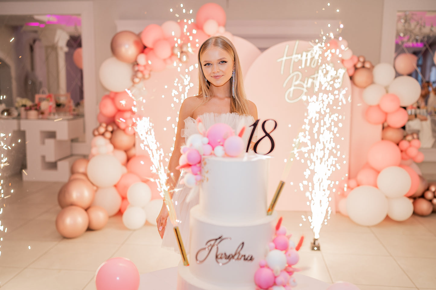 Wynajem - Napis ledowy HAPPY BIRTHDAY