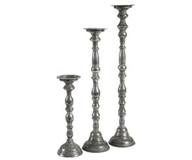 Wynajem - Świecznik srebrny / podstawa do kompozycji H-72 cm
